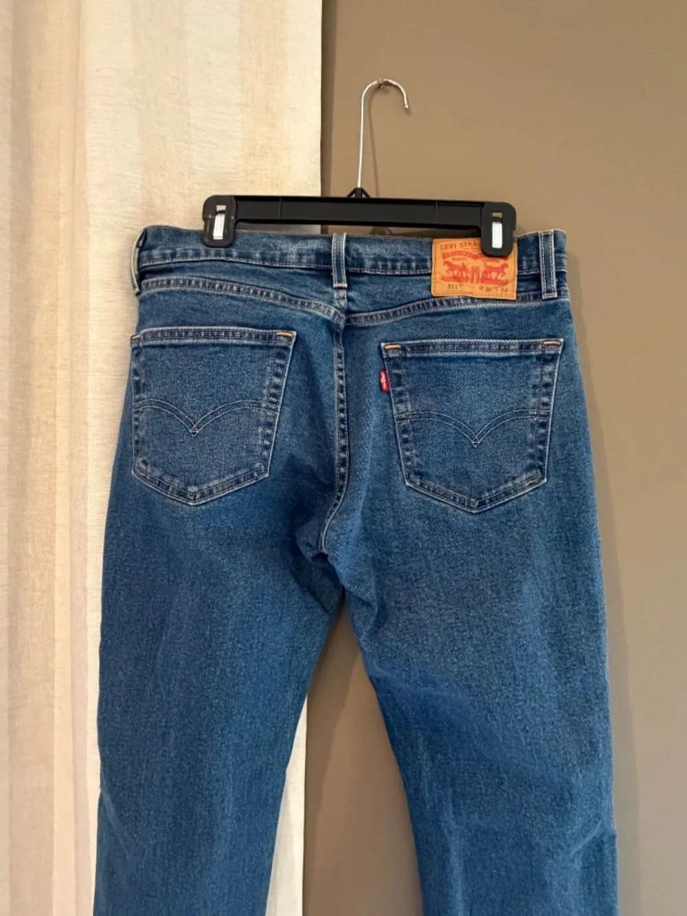 Levi's Men's 511 Denim Blue Jeans Medium Wash Stretch, Size 31x32